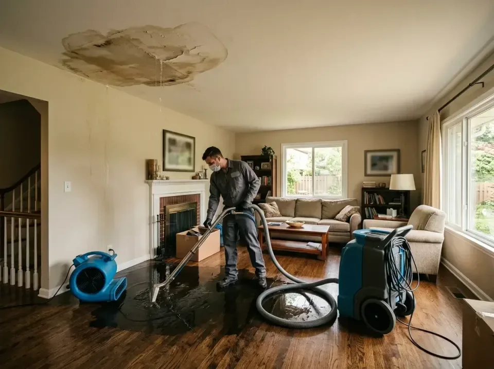 attic-pipe-burst-ceiling-drip-008 — frequently asked questions, Water Damage Restoration & Carpet Care in Owings, MD
